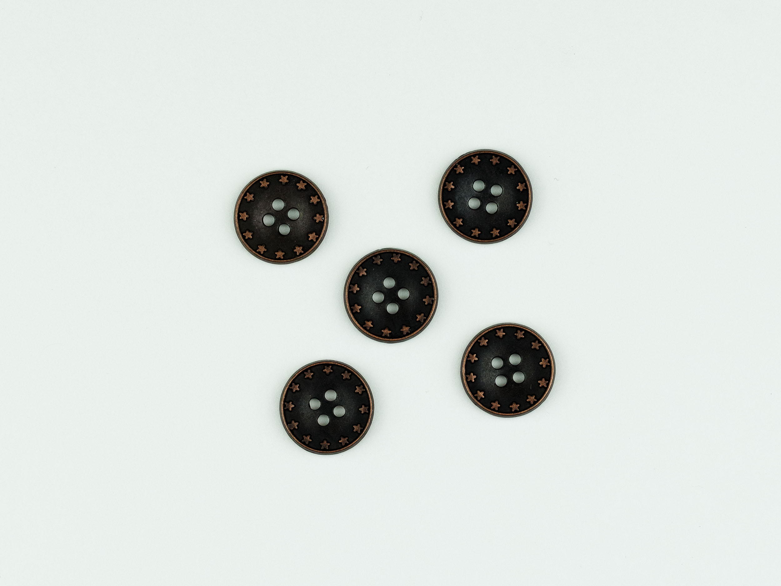 Metal 18mm Buttons – with stars